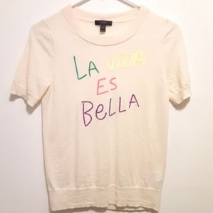 J Crew Short Sleeve Sweater